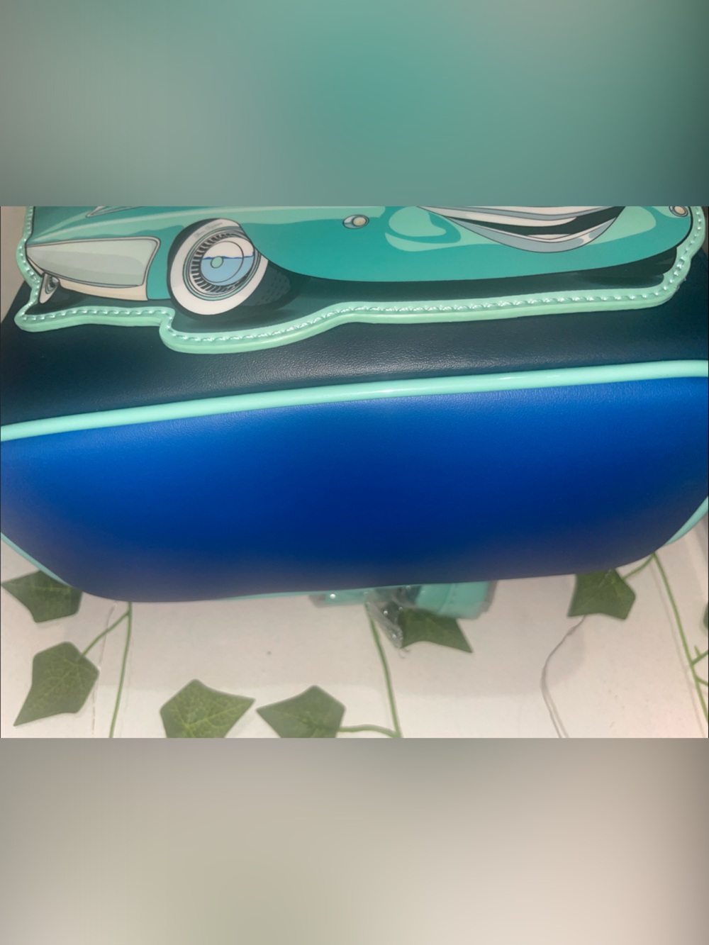 Loungefly Disney Pixar Cars Flo’s V8 Cafe Glow-In-The-Dark Mini Backpack - Picture 7 of 7